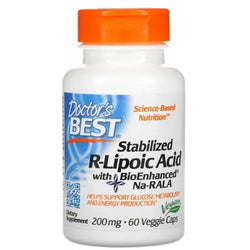 Doctor's Best Stabilized R-Lipoic Acid with Na-RALA - 200mg  - 60 vcaps