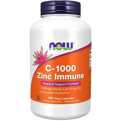 NOW Foods C-1000 Zinc Immune - C-1000 Zinc Immune  - 180 vcaps