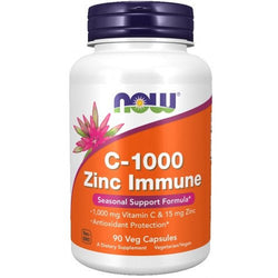 NOW Foods C-1000 Zinc Immune - C-1000 Zinc Immune  - 90 vcaps