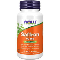 NOW Foods Saffron, 50mg  - 60 vcaps