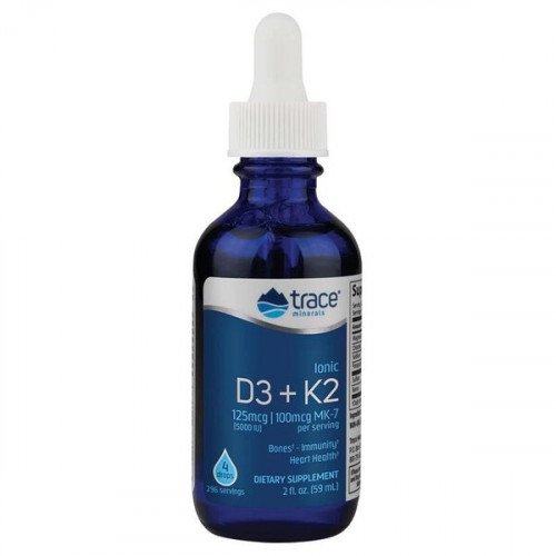 Trace Minerals Ionic D3 + K2  - 59 ml.