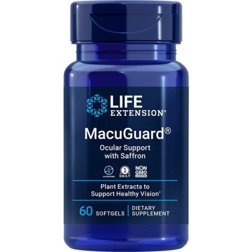 Life Extension MacuGuard Ocular Support with Saffron  - 60 softgels