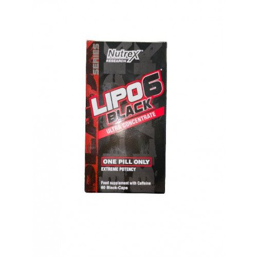 Nutrex Lipo-6 Black Ultra Concentrate, Extreme Potency  - 60 black caps