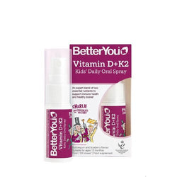 BetterYou Vitamin D+K2 Kid's Daily Oral Spray, Bubblegum & Blueberry  - 15 ml.