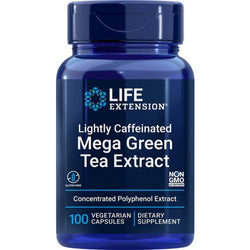 Life Extension Lightly Caffeinated Mega Green Tea Extract  - 100 vcaps