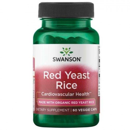 Swanson Red Yeast Rice, 600mg  - 60 vcaps