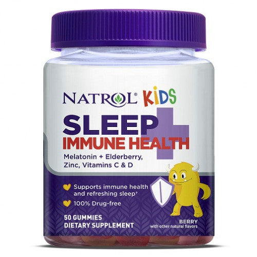 Natrol Kids Sleep + Immune Health, Berry  - 50 gummies