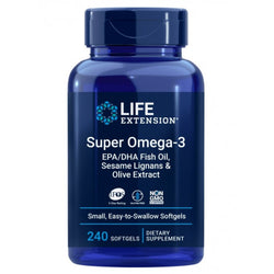 Life Extension Super Omega-3 EPA/DHA with Sesame Lignans & Olive Extract  - 240 softgels