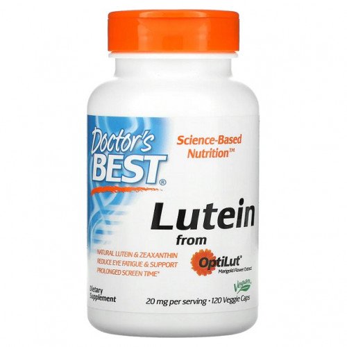 Doctor's Best Lutein from OptiLut, 10mg  - 120 vcaps