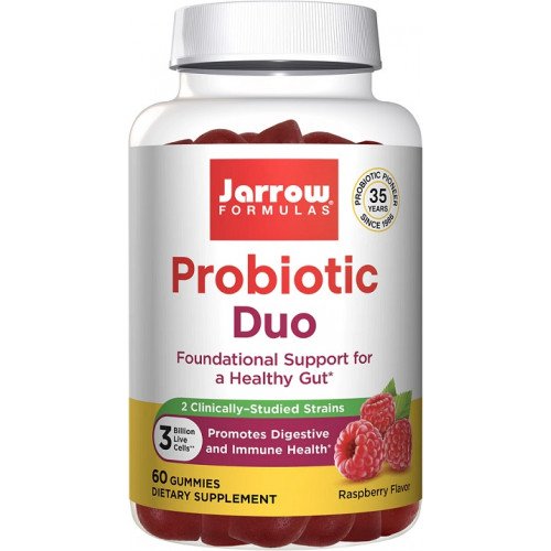 Jarrow Formulas Probiotic Duo - Raspberry  - 60 gummies