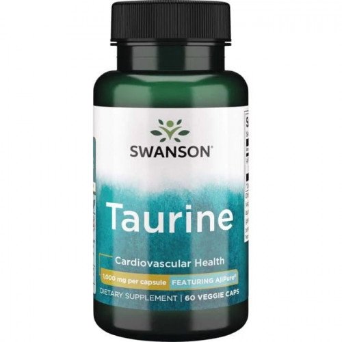 Swanson Taurine, 1000mg  - 60 vcaps