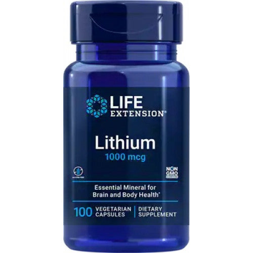 Life Extension Lithium, 1000mcg  - 100 vcaps