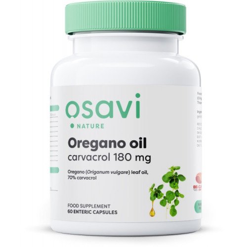 Osavi Oregano Oil Carvacrol - 180mg  - 60 enteric caps