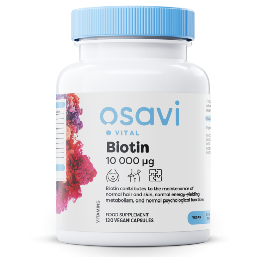 Osavi Biotin - 10mg Extra Strength  - 120 vegan caps (expires: 2025/01/31)