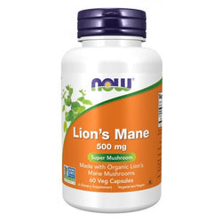 NOW Foods Lion's Mane, 500mg  - 60 vcaps