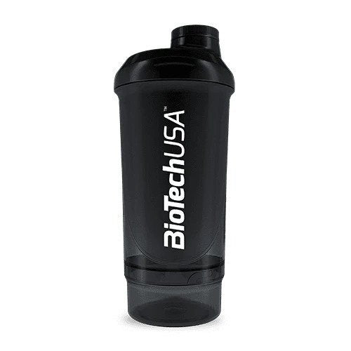 BioTechUSA Accessories Wave+ Shaker - Black Smoke  - 500 ml. (+ 150 ml.)