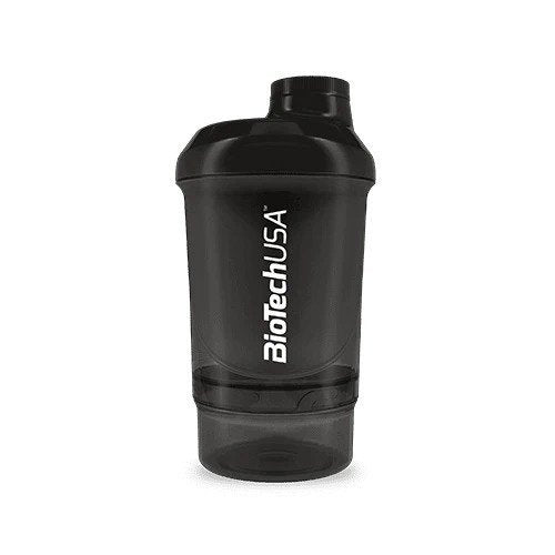 BioTechUSA Accessories Wave+ Shaker - Black Smoke  - 300 ml. (+ 150 ml.)