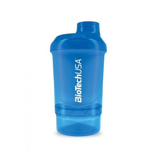 BioTechUSA Accessories Wave+ Shaker - Blue  - 300 ml. (+ 150 ml.)