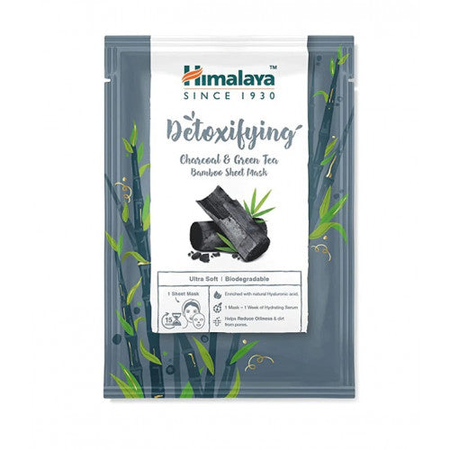 Himalaya Detoxifying Charcoal & Green Tea Bamboo Sheet Mask  - 30 ml.