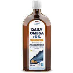 Osavi Daily Omega + D3 - 1600mg Omega 3 (Natural Lemon)  - 500 ml.