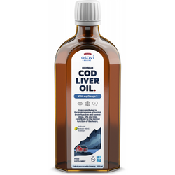 Osavi Norwegian Cod Liver Oil - 1000mg Omega 3 (Lemon-Mint)  - 250 ml.