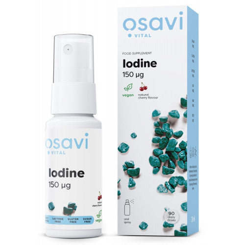 Osavi Iodine Oral Spray, 150mcg (Cherry)  - 26 ml.