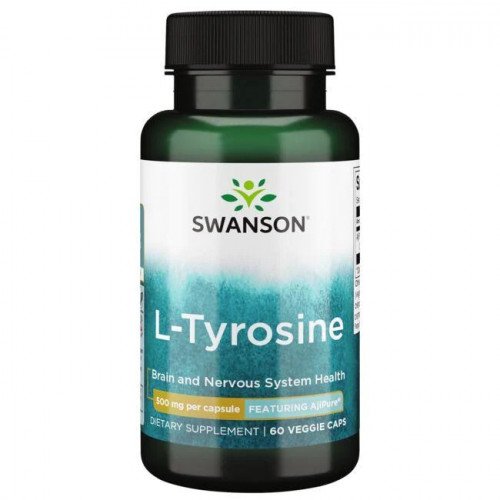 Swanson L-Tyrosine, 500mg  - 60 vcaps