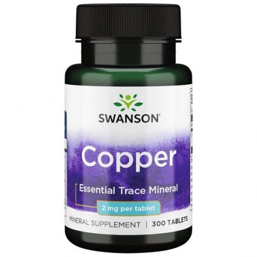 Swanson Copper, 2mg  - 300 tablets