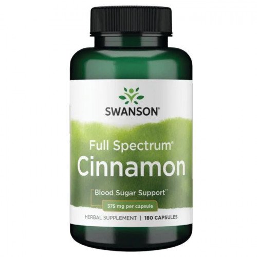 Swanson Full Spectrum Cinnamon, 375mg  - 180 caps