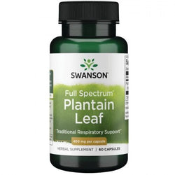 Swanson Full Spectrum Plantain Leaf, 400mg  - 60 caps