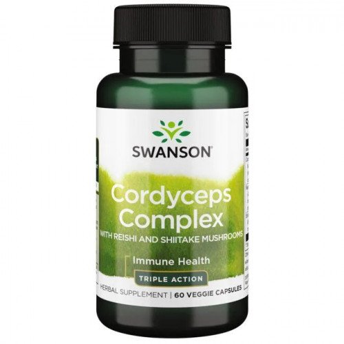 Swanson Cordyceps Complex with Reishi and Shiitake Mushrooms  - 60 vcaps