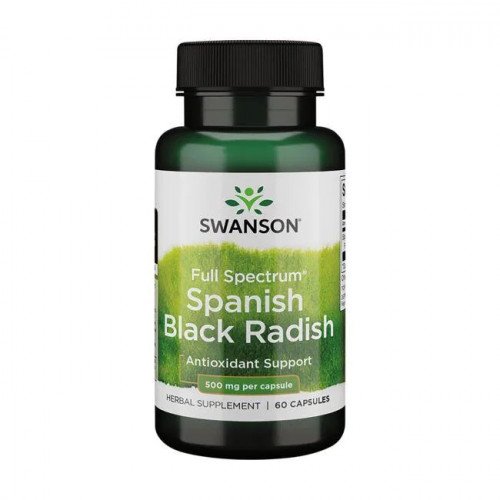 Swanson Full Spectrum Spanish Black Radish, 500mg  - 60 caps