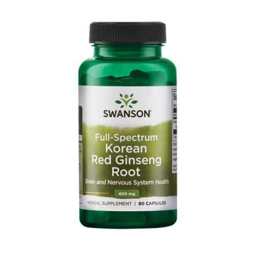 Swanson Full Spectrum Korean Red Ginseng Root, 400mg  - 90 caps