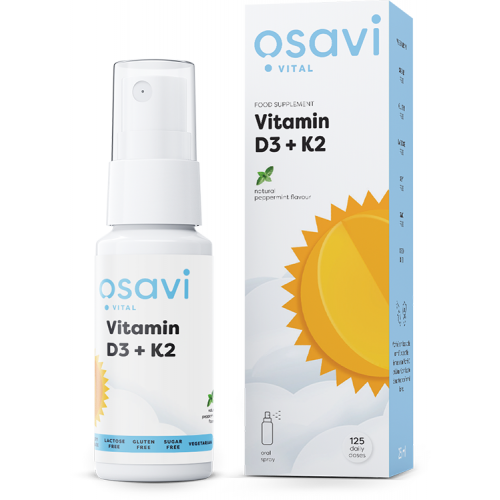 Osavi Vitamin D3 + K2 Oral Spray, Peppermint  - 25 ml.