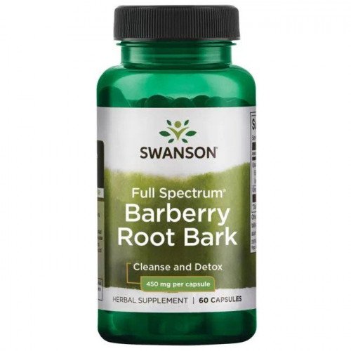 Swanson Full Spectrum Barberry Root Bark, 450mg  - 60 caps