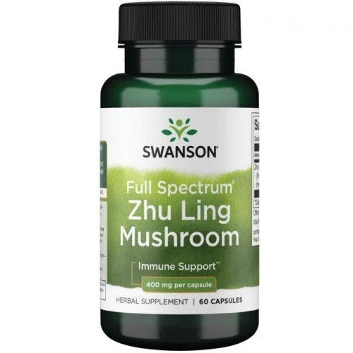 Swanson Full Spectrum Zhu Ling Mushroom, 400mg  - 60 caps