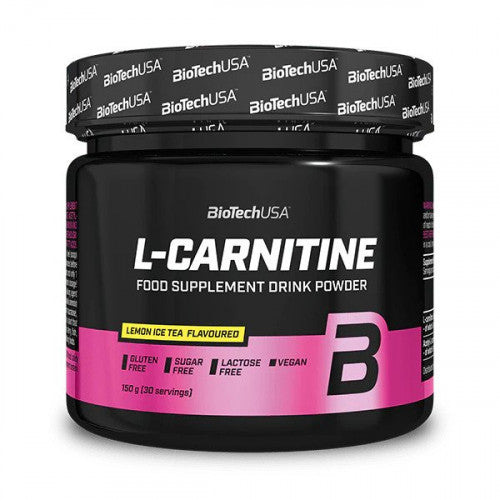 BioTechUSA L-Carnitine Drink Powder, Lemon Ice Tea  - 150 grams