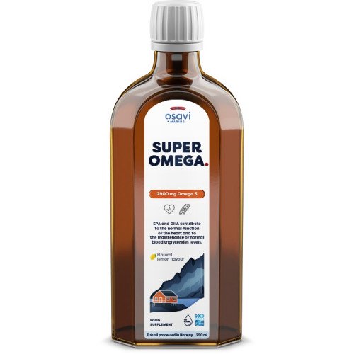 Osavi Super Omega - 2900mg Omega 3 (Lemon)  - 250 ml.