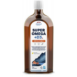 Osavi Super Omega + D3 - 2900mg Omega 3 (Lemon)  - 500 ml.