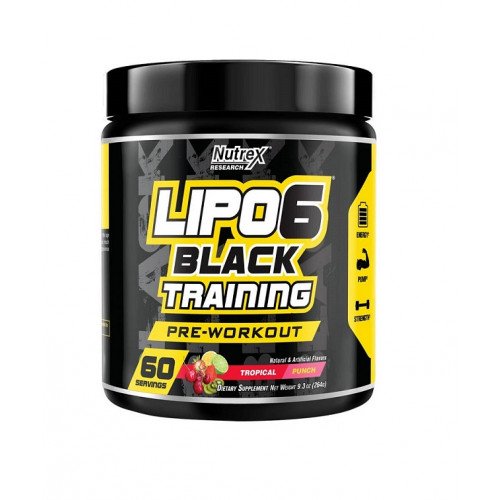 Nutrex Lipo-6 Black Training, Tropical Punch  - 264 grams