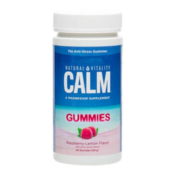 Natural Vitality Calm Gummies - Raspberry Lemon  - 60 gummies