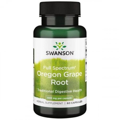 Swanson Full Spectrum Oregon Grape Root, 400mg  - 60 caps