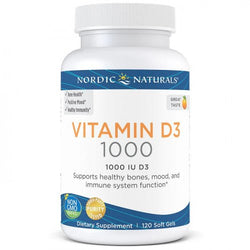 Nordic Naturals Vitamin D3, 1000 IU Orange  - 120 softgels