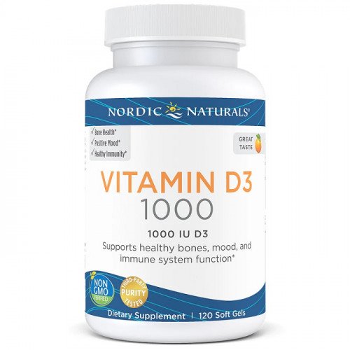 Nordic Naturals Vitamin D3, 1000 IU Orange  - 120 softgels