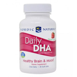 Nordic Naturals Daily DHA, Strawberry  - 30 softgels