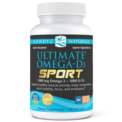 Nordic Naturals Ultimate Omega-D3 Sport, 1480mg Lemon  - 60 softgels