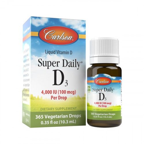 Carlson Labs Super Daily D3 - 4000 IU  - 10 ml.