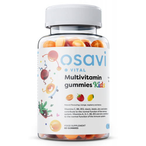 Osavi Multivitamin Gummies Kids, Orange Raspberry Lemon (Sugar free)  - 60 gummies