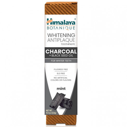 Himalaya Whitening Antiplaque Toothpaste Charcoal + Black Seed Oil, Mint  - 113 grams