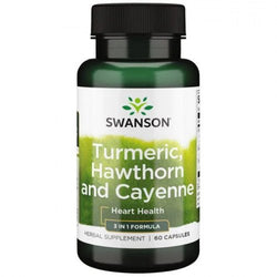 Swanson Turmeric, Hawthorn and Cayenne  - 60 caps